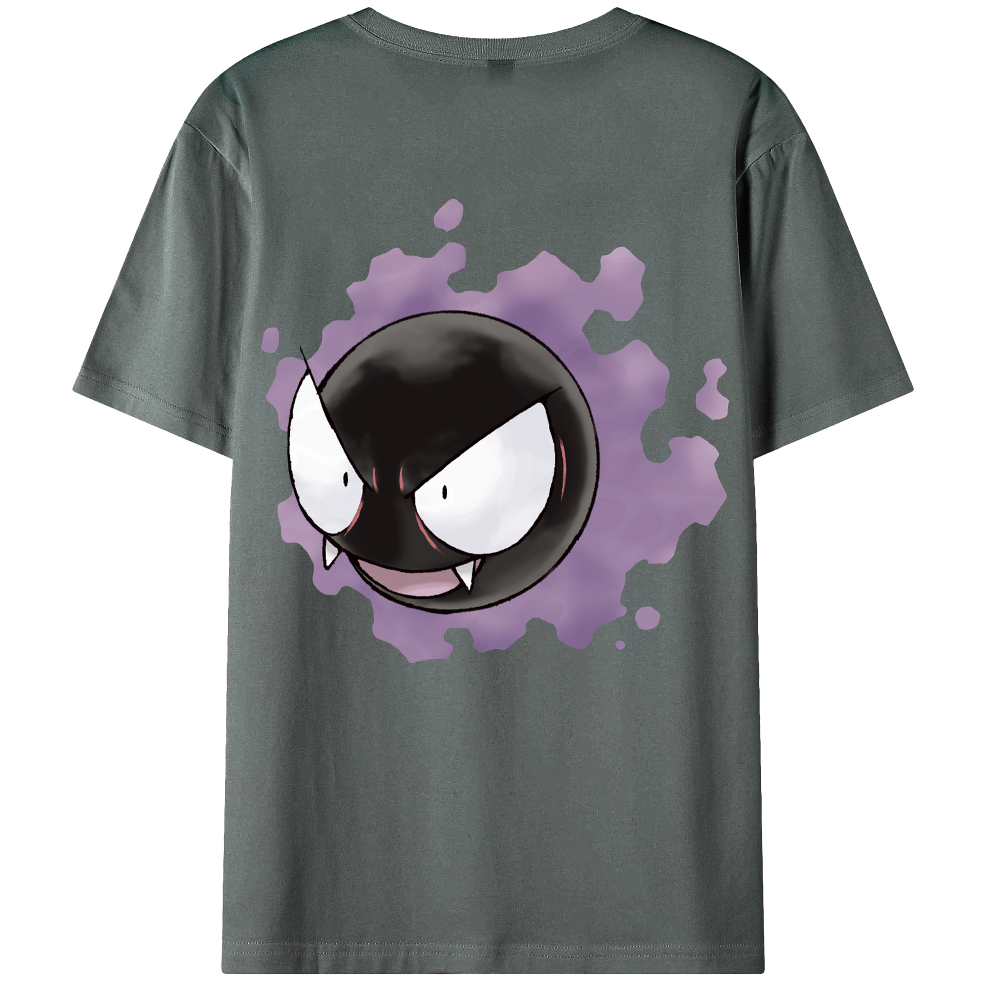 （画像用） ポケットモンスター Pokémon 綿100％ メンズ半袖Tシャツ（バックプリント） 通気性